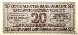 20 Karbowanez UKRAINE  1942 P.053 UNC-
