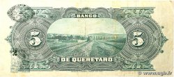 5 Pesos MEXICO Queretaro 1914 PS.0390b BC+