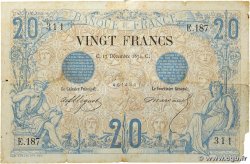 20 Francs NOIR FRANCE 1874 F.09.01