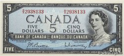 5 Dollars CANADA  1954 P.077b SPL