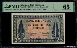 25 Rupiah INDONÉSIE  1952 P.044b