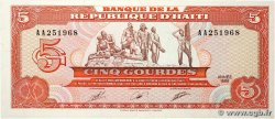 5 Gourdes HAÏTI  1989 P.255a NEUF