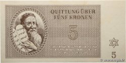 5 Kronen ISRAEL Terezin / Theresienstadt 1943 WW II.703 fST+