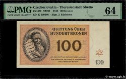 100 Kronen ISRAËL Terezin / Theresienstadt 1943 WW II.707