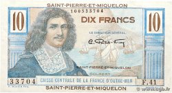 10 Francs Colbert SAINT-PIERRE UND MIQUELON  1947 P.23 fST+