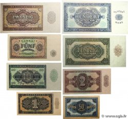 50 Pfenning au 100 Deutsche Mark Lot ALLEMAGNE RÉPUBLIQUE DÉMOCRATIQUE  1948 P.08 au P.15 SPL+