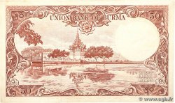 50 Kyats BURMA (VOIR MYANMAR)  1958 P.50 XF