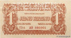 1 Koruna Spécimen TSCHECHOSLOWAKEI  1944 P.045s fST