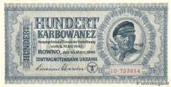 100 Karbowanez UKRAINE  1942 P.055 TTB