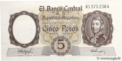 5 Pesos ARGENTINA  1960 P.275a SC+