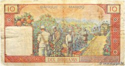 10 Dirhams MAROC  1960 P.54a B+