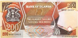 200 Shillings UGANDA  1987 P.32a UNC