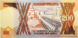 200 Shillings UGANDA  1987 P.32a UNC
