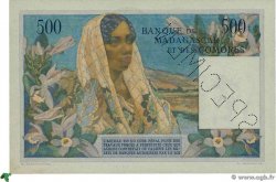 500 Francs Spécimen MADAGASCAR  1950 P.047as AU