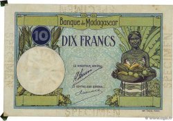 10 Francs Épreuve MADAGASCAR  1948 P.036s SPL