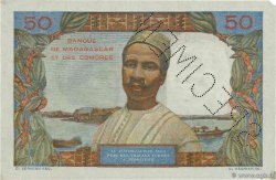 50 Francs Spécimen MADAGASCAR  1951 P.045bs SUP