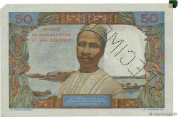 50 Francs Spécimen MADAGASCAR  1951 P.045bs XF