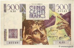 500 Francs CHATEAUBRIAND FRANCE  1945 F.34.03 pr.SPL