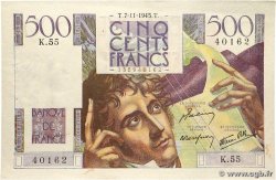500 Francs CHATEAUBRIAND FRANCE  1945 F.34.03 AU