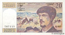 20 Francs DEBUSSY à fil de sécurité FRANCE  1990 F.66bis.01 NEUF