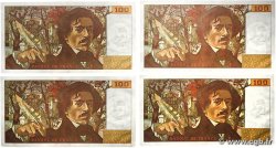100 Francs DELACROIX modifié Consécutifs FRANCE  1981 F.69.05 AU+
