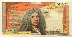 500 Nouveaux Francs MOLIÈRE FRANCE  1964 F.60.06 pr.TTB