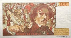 100 Francs DELACROIX modifié Fauté FRANCE  1989 F.69.13a XF