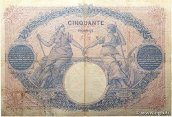 50 Francs BLEU ET ROSE FRANCE  1907 F.14.20 F-