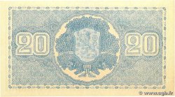 20 Markkaa FINLAND  1945 P.078a XF