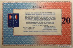 20 Francs BON DE SOLIDARITÉ FRANCE régionalisme et divers  1945 KL.08C3 NEUF