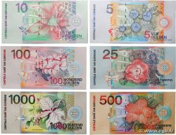 5 à 1000 Gulden Lot SURINAM  2000 P.146 à P.151 NEUF