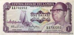 1 Dalasi GAMBIA  1971 P.04g XF