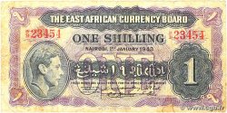 1 Shilling EAST AFRICA (BRITISH)  1943 P.27 VG