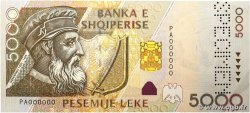 5000 Lekë Spécimen ALBANIE  2001 P.70s SPL+