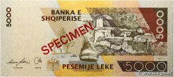 5000 Lekë Spécimen ALBANIA  2007 P.75as EBC+