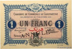1 Franc Annulé ARGELIA Constantine 1916 JP.140.11