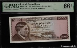 5000 Kronur ISLANDIA  1961 P.47a FDC