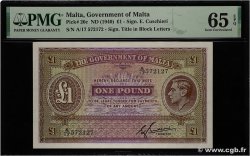 1 Pound MALTA  1940 P.20c UNC