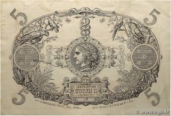 5 Francs Cabasson rouge GUADELOUPE  1945 P.07e TTB+