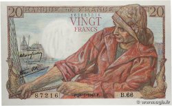 20 Francs PÊCHEUR FRANCIA  1943 F.13.05 AU