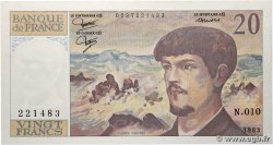 20 Francs DEBUSSY FRANCE  1983 F.66.04