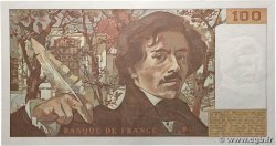 100 Francs DELACROIX modifié FRANCE  1986 F.69.10 SPL+