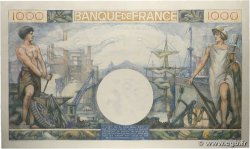 1000 Francs COMMERCE ET INDUSTRIE FRANCE  1944 F.39.10 UNC-