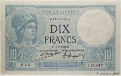 10 Francs MINERVE FRANCE  1923 F.06.07 VF+