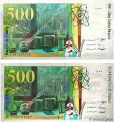 500 Francs PIERRE ET MARIE CURIE Lot FRANCIA  1994 F.76.01 MBC
