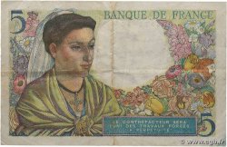 5 Francs BERGER FRANCE  1943 F.05.02 VF