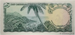 5 Dollars EAST CARIBBEAN STATES  1965 P.14f AU+
