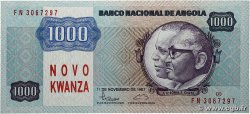 1000 Novo Kwanza sur 1000 Kwanzas ANGOLA  1987 P.124
