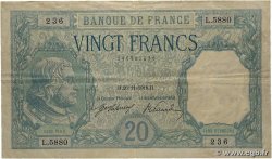 20 Francs BAYARD FRANCIA  1918 F.11.03a
