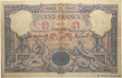 100 Francs BLEU ET ROSE FRANCE  1906 F.21.20 TB